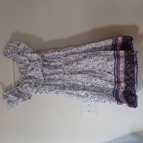 Faded Glory Dresses & Skirts - Off the shoulders red white and blue dress size Large